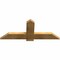 Ekena Millwork Eugene Rough Sawn Timber Gable Bracket, Western Red Cedar, 48"W x 20"H x 2"D x 6"F, 10/12 Pitch GBW048X20X0206EUG00RWR - alternate 5